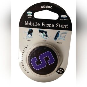 PopSocket Stanford Mobile Phone Stand - Black and Purple
